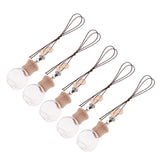 5Pcs Home Car Hanging Perfume Bottle Essential Oil Pendant Decor Vials 04