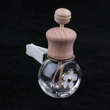 5 Pieces Refillable Car Decor Perfume Bottle Decorative Ornament 8ml Oblate