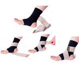 1 Pair Ankle Protector Support Compression Wrap with Adjustable Strap Blue