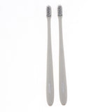 2 Pieces Women Men Soft-bristle Toothbrush Oral Care Tooth Brush Khaki