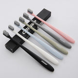 Maxbell 2 Pieces Women Men Soft-bristle Toothbrush Oral Care Tooth Brush Khaki