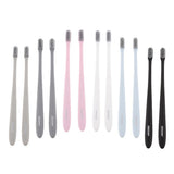 Maxbell 2 Pieces Women Men Soft-bristle Toothbrush Oral Care Tooth Brush Khaki