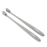 Maxbell 2 Pieces Women Men Soft-bristle Toothbrush Oral Care Tooth Brush Khaki