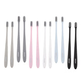 Maxbell 2 Pieces Women Men Soft-bristle Toothbrush Oral Care Tooth Brush Khaki