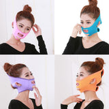 Maxbell Elastic Face Chin Shaper Strap Belt V Line Facial Neck Lifting Tool Pink