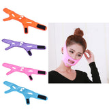Maxbell Elastic Face Chin Shaper Strap Belt V Line Facial Neck Lifting Tool Pink