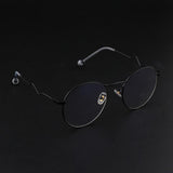 Max Women Girls Fashion Stainless Steel Glasses Eyewears Frame Black