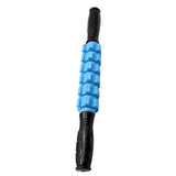 Max 6 Wheel Muscle Roller Massage Stick With Massage Point For Body Relax Blue