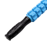 Max 6 Wheel Muscle Roller Massage Stick With Massage Point For Body Relax Blue