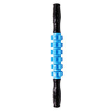Max 6 Wheel Muscle Roller Massage Stick With Massage Point For Body Relax Blue