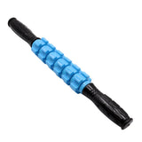 Max 6 Wheel Muscle Roller Massage Stick With Massage Point For Body Relax Blue
