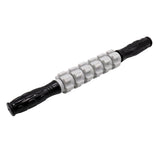 Max 6 Wheel Muscle Roller Massage Stick With Massage Point For Body Relax Gray