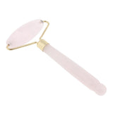 Max Natural Jade Facial Roller Wheel Massager Relax Beauty Massage Tool Pink