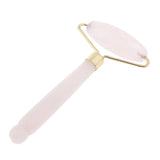 Max Natural Jade Facial Roller Wheel Massager Relax Beauty Massage Tool Pink