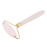 Max Natural Jade Facial Roller Wheel Massager Relax Beauty Massage Tool Pink