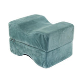 Maxbell Memory Foam Contour Leg Pillow Cushion for Hip Knee Back Relax Lake blue