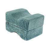 Maxbell Memory Foam Contour Leg Pillow Cushion for Hip Knee Back Relax Lake blue