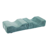 Maxbell Memory Foam Contour Leg Pillow Cushion for Hip Knee Back Relax Lake blue