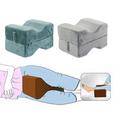 Maxbell Memory Foam Contour Leg Pillow Cushion for Hip Knee Back Relax Lake blue