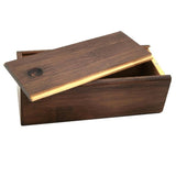Max Handmade Bamboo Wood Sunglass Case Eyewear Eyeglass Glasses Box  Dark Wood