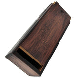 Max Handmade Bamboo Wood Sunglass Case Eyewear Eyeglass Glasses Box  Dark Wood