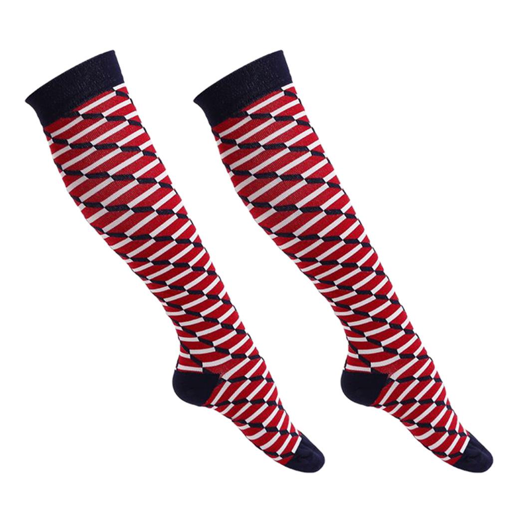 Max 1 Pair Women Running Sports Leg Support Sleeves Compression Socks XL L 02