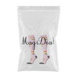 Max 1 Pair Running Sports Leg Support Sleeves Compression Socks Pink XL L