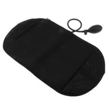 Maxbell Portable Inflatable Lumbar Support Cushion Back Massage Pillow Travel Black