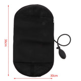 Maxbell Portable Inflatable Lumbar Support Cushion Back Massage Pillow Travel Black
