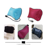 Maxbell Portable Inflatable Lumbar Support Cushion Back Massage Pillow Travel Black