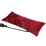 Maxbell Portable Air Inflatable Pillow Orthopedic Lumbar Brace Cushion Wine Red