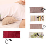 Maxbell Portable Air Inflatable Pillow Orthopedic Lumbar Brace Cushion Wine Red