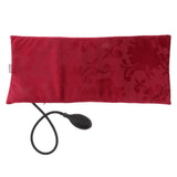 Maxbell Portable Air Inflatable Pillow Orthopedic Lumbar Brace Cushion Wine Red