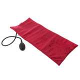 Maxbell Portable Air Inflatable Pillow Orthopedic Lumbar Brace Cushion Wine Red
