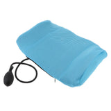 Maxbell Car Office Air Inflatable Lumbar Support Cushion Back Massag Pillow Sky Blue