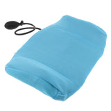 Maxbell Car Office Air Inflatable Lumbar Support Cushion Back Massag Pillow Sky Blue