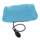 Maxbell Car Office Air Inflatable Lumbar Support Cushion Back Massag Pillow Sky Blue