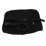 Maxbell Car Office Air Inflatable Lumbar Support Cushion Back Massag Pillow Black