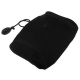 Maxbell Car Office Air Inflatable Lumbar Support Cushion Back Massag Pillow Black