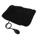 Maxbell Car Office Air Inflatable Lumbar Support Cushion Back Massag Pillow Black