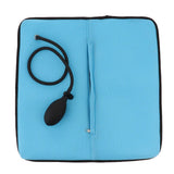 Maxbell Portable Compressible Inflatable Lumbar Pillow for Travel Car Office Blue