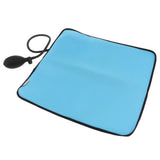 Maxbell Portable Compressible Inflatable Lumbar Pillow for Travel Car Office Blue