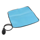 Maxbell Portable Compressible Inflatable Lumbar Pillow for Travel Car Office Blue