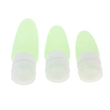 Maxbell 3 Pcs Silicone Mini Shampoo Sample Cosmetic Bottle Travel Container Green