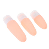 Maxbell 3 Pcs Silicone Mini Shampoo Sample Cosmetic Bottle Travel Container Orange