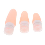 Maxbell 3 Pcs Silicone Mini Shampoo Sample Cosmetic Bottle Travel Container Orange