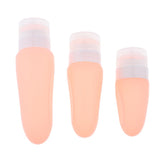 Maxbell 3 Pcs Silicone Mini Shampoo Sample Cosmetic Bottle Travel Container Orange