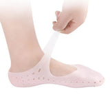 Maxbell Silicone Gel Moisturizing Sock Cracked  Foot Skin Care Protector Massager M