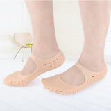 Maxbell 1 Pair Gel Women Men Moisturising Heel Cracked Foot Care Protectors Socks M