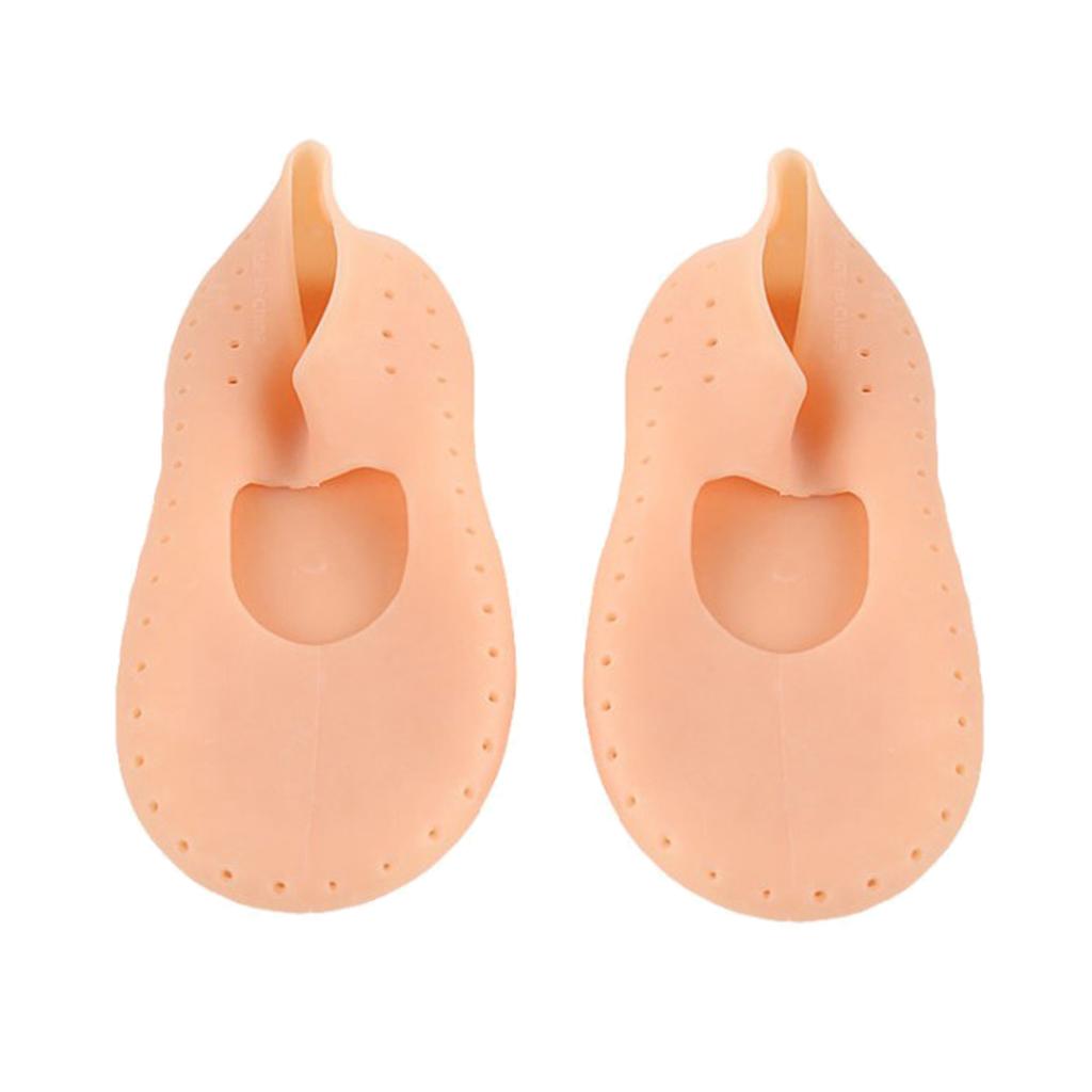 Maxbell 1 Pair Gel Women Men Moisturising Heel Cracked Foot Care Protectors Socks L